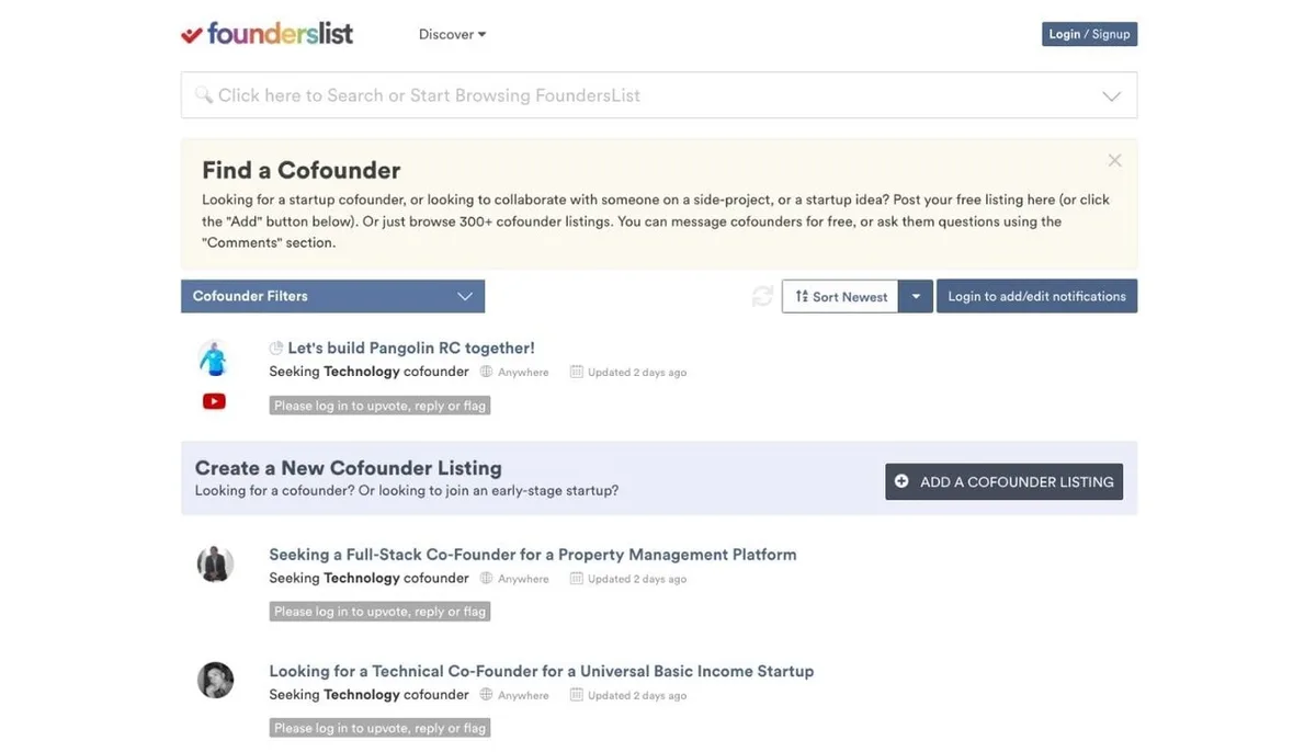 FoundersList