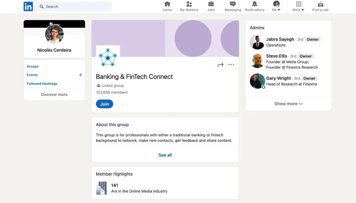 LinkedIn niche groups