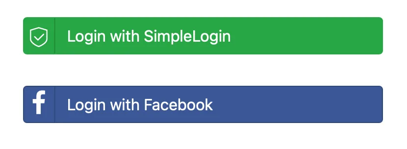 SimpleLogin's login button