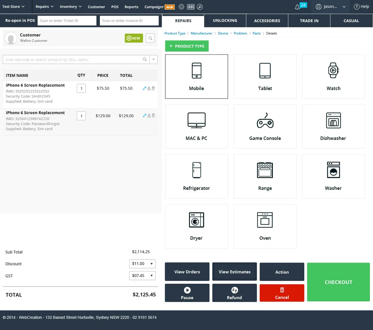 RepairDesk's UX