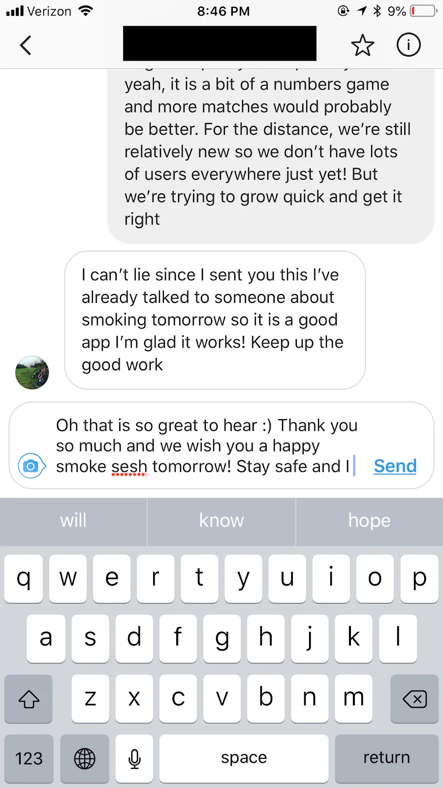 Playdate's IG Message