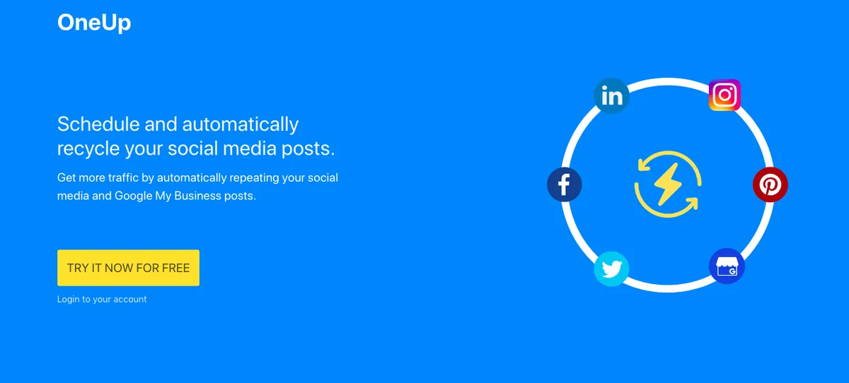 OneUp Landing Page