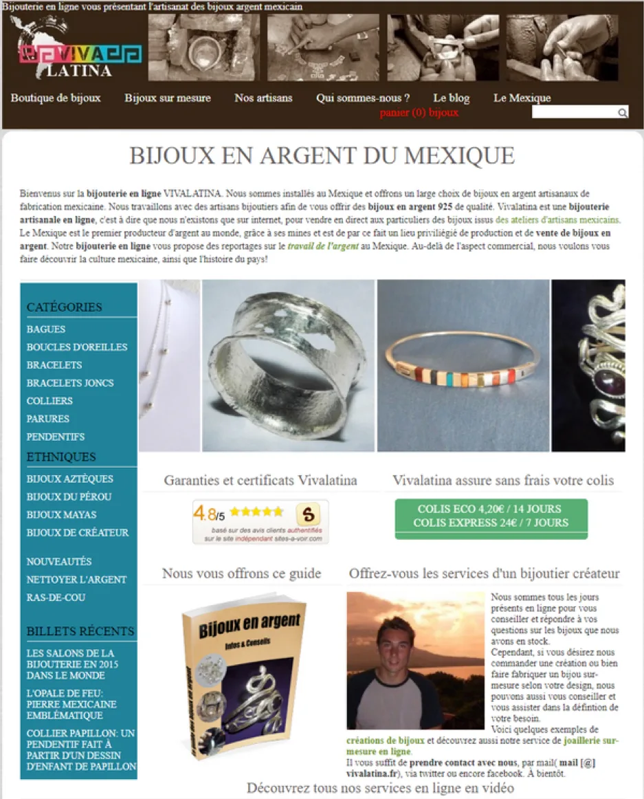 Vivalatina Website Design