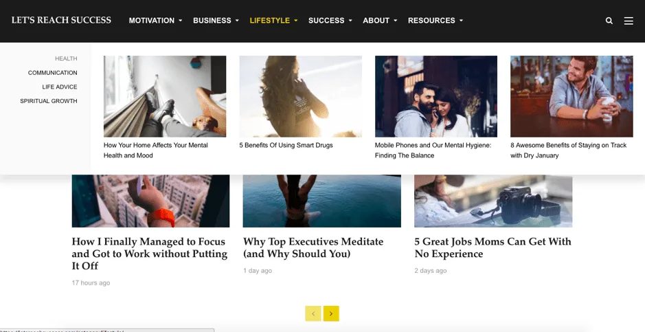 Website Let's Reach Success