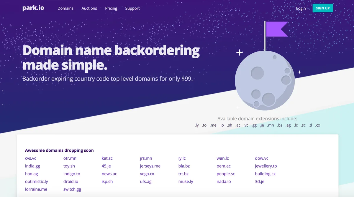Park.io Website