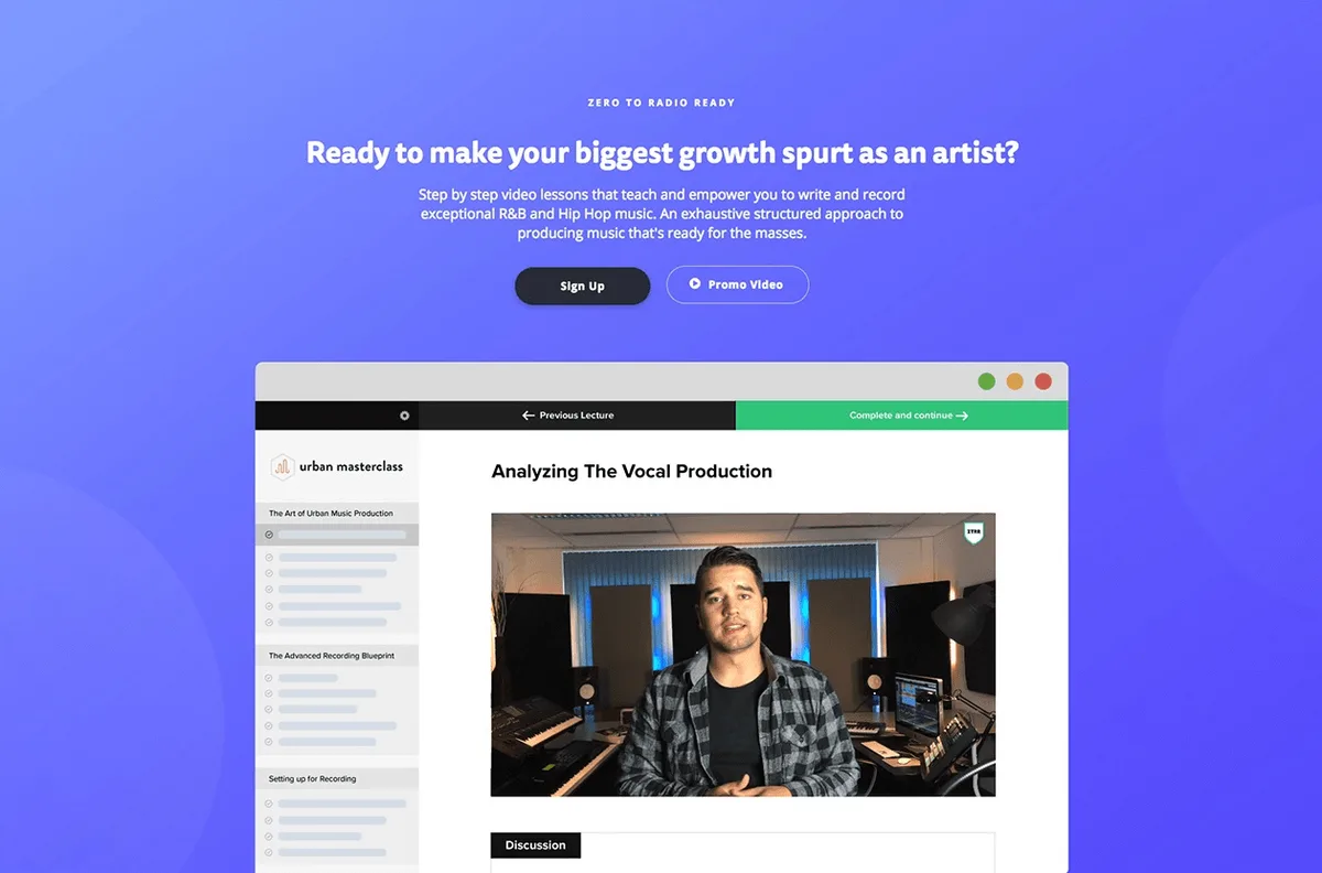 Urban Masterclass Second Sales Page