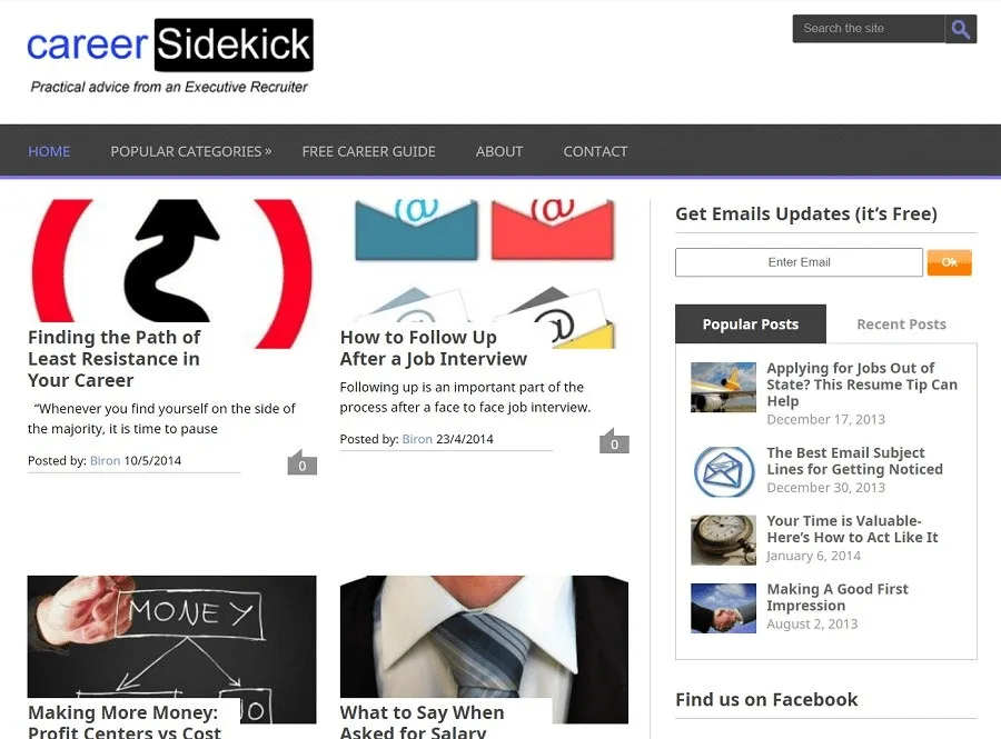 Career Sidekick Homepage