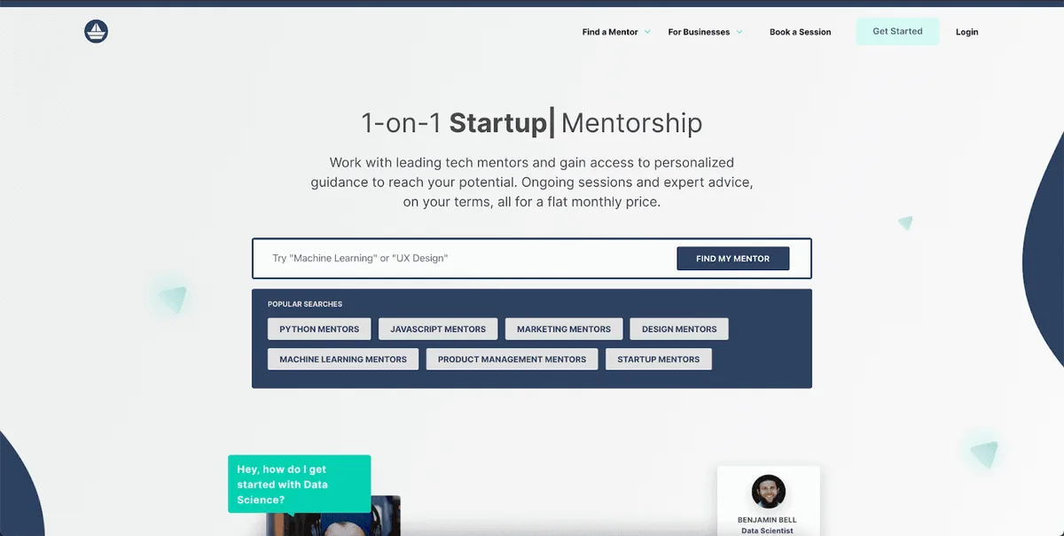 MentorCruise Landing Page
