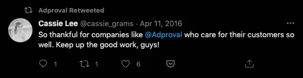 Adproval Word of Mouth