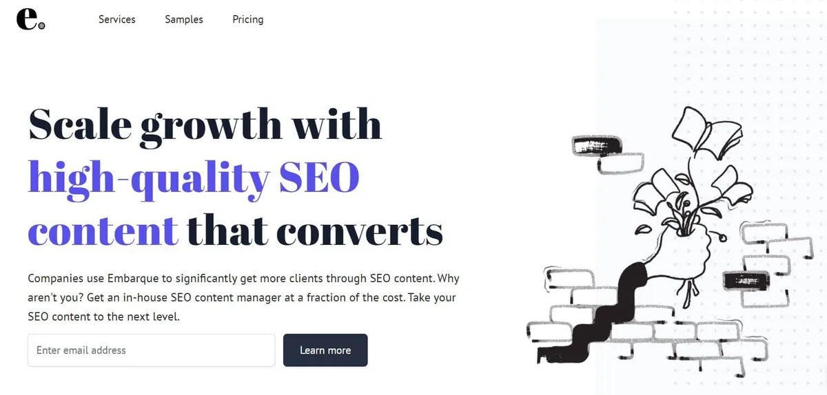Embarque Landing Page
