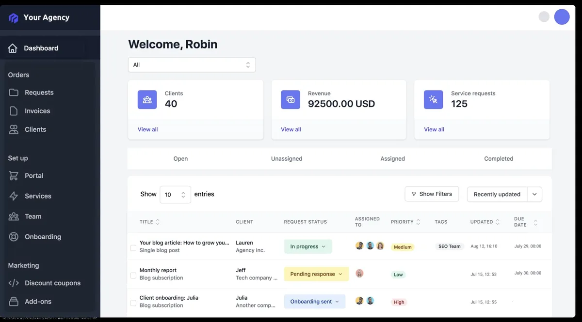 ManyRequests Dashboard