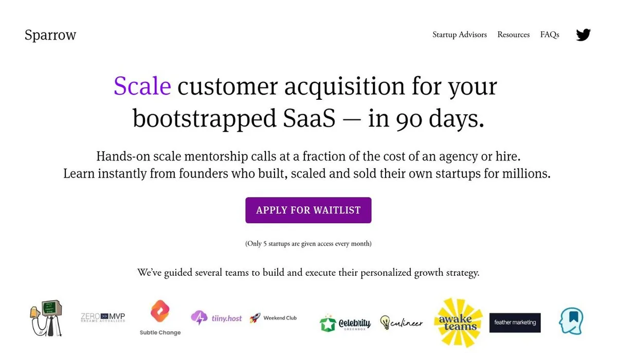 Sparrow Startup